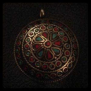 Round Moroccan pendant